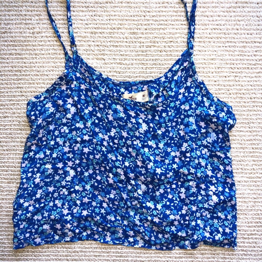 floral cropped tank top!!